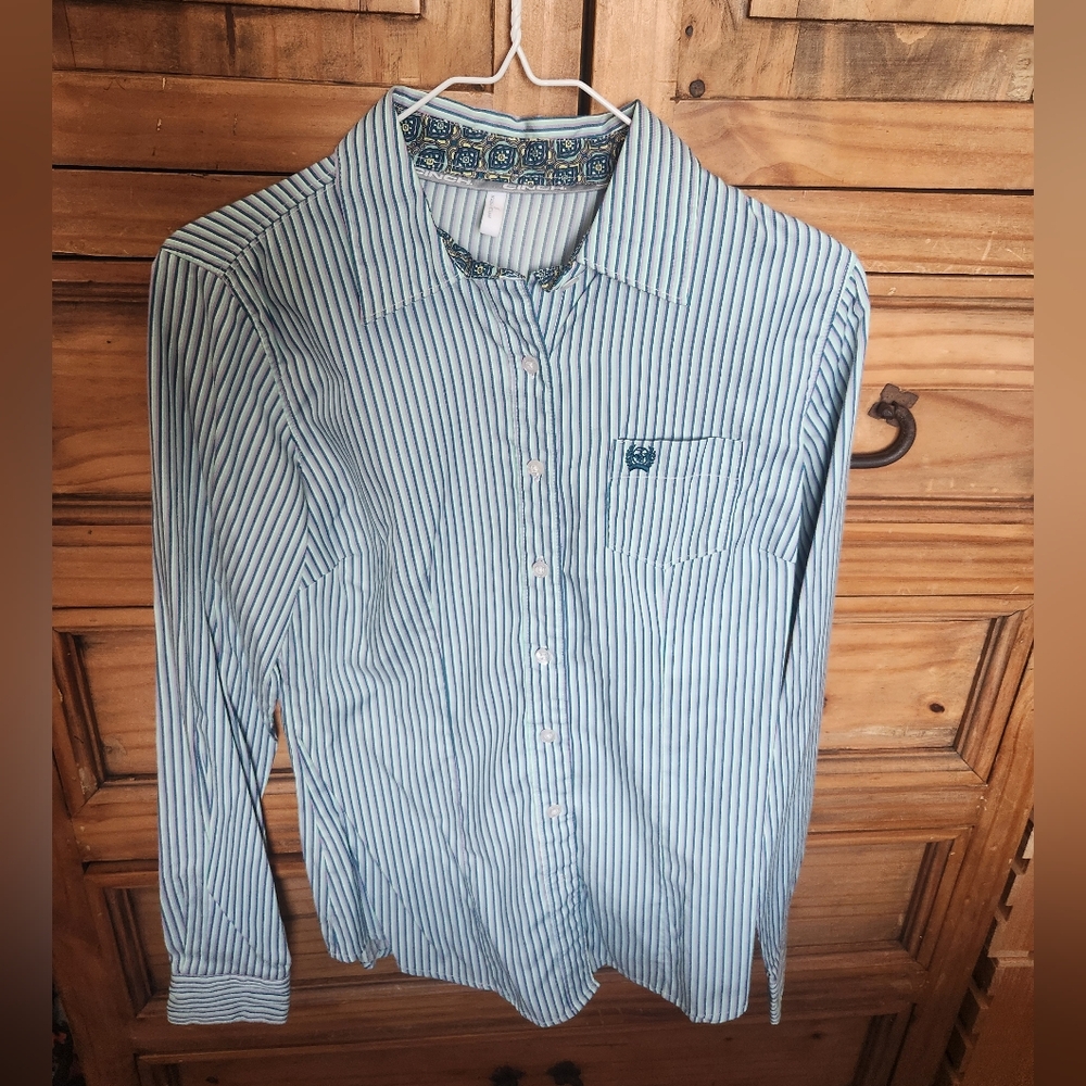 Cinch Women Striped Shirt